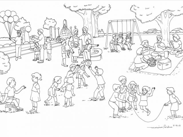 Park Drawing at GetDrawings | Free download