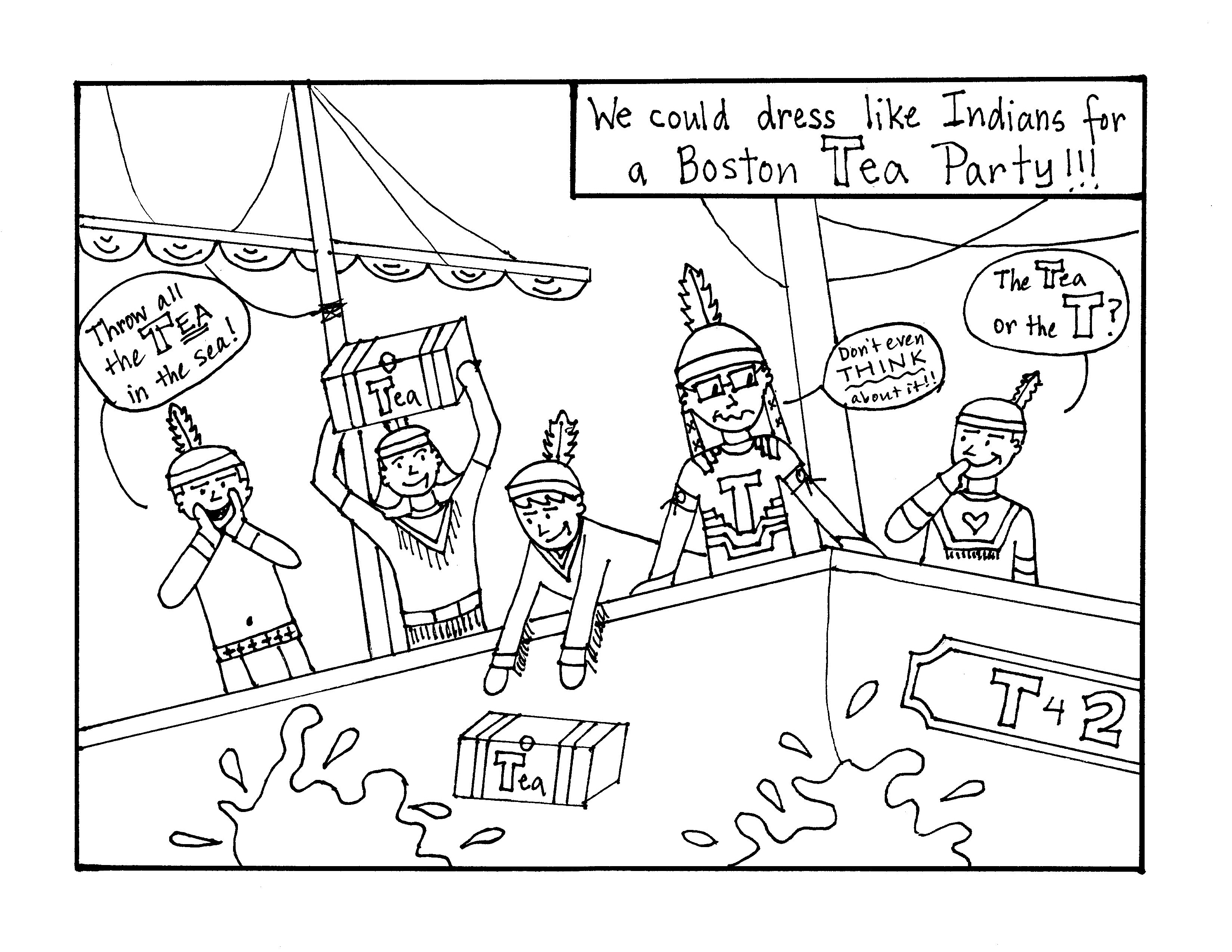 3299x2550 Boston Tea Party Drawing Boston Tea Party Coloring Page