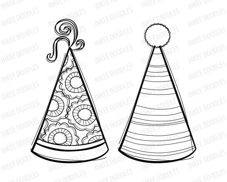 Party Hat Drawing at GetDrawings | Free download