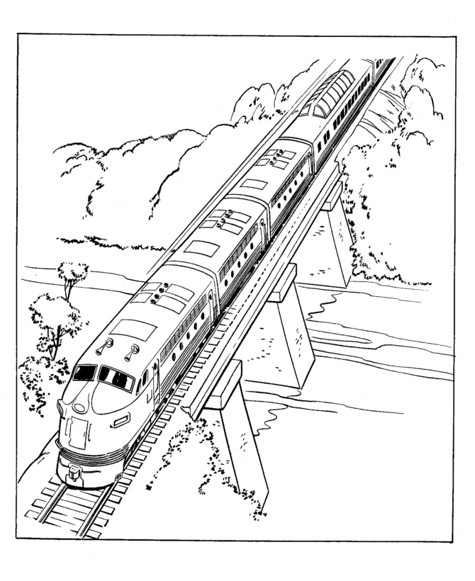 Passenger Train Drawing at GetDrawings | Free download