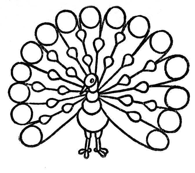 Peacock Drawing Black And White at GetDrawings | Free download