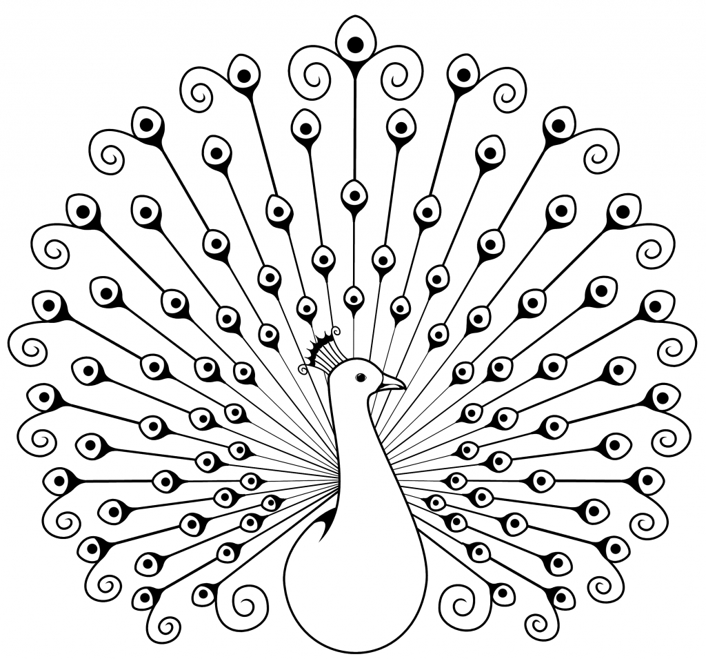 Peacock Drawing For Kids at GetDrawings | Free download