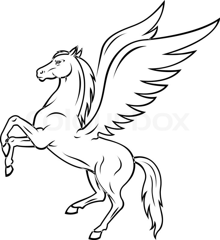 Pegasus Drawing At Getdrawings Free Download