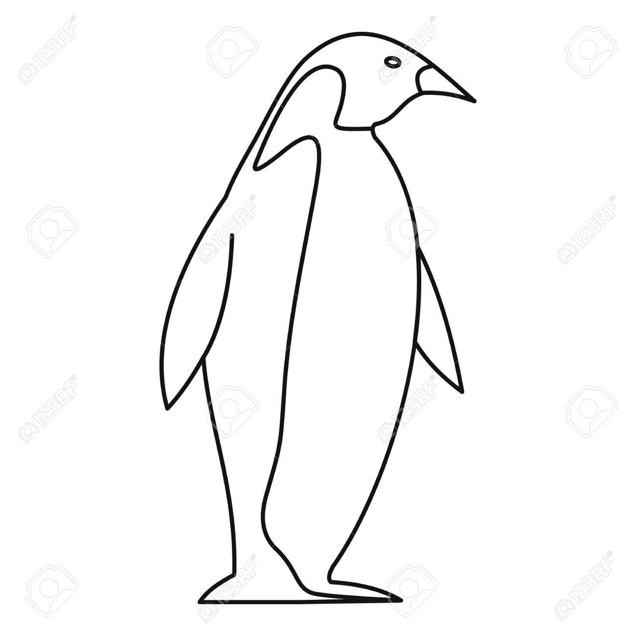 Penguin Drawing Outline at GetDrawings Free download