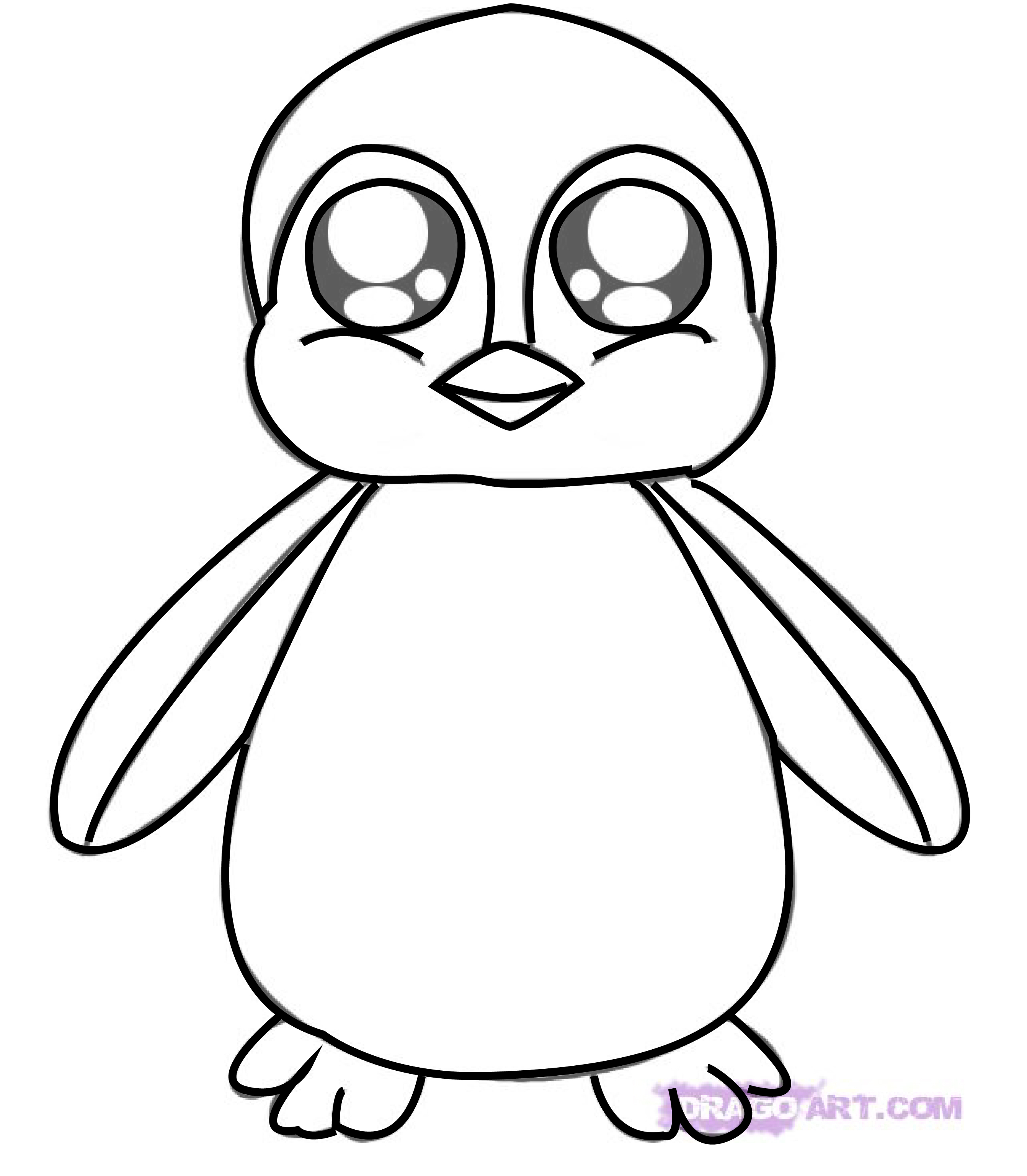 Penguin Drawing Simple at GetDrawings | Free download