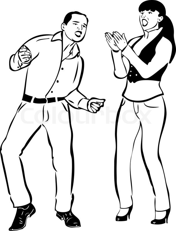 People Dancing Drawing At GetDrawings Free Download