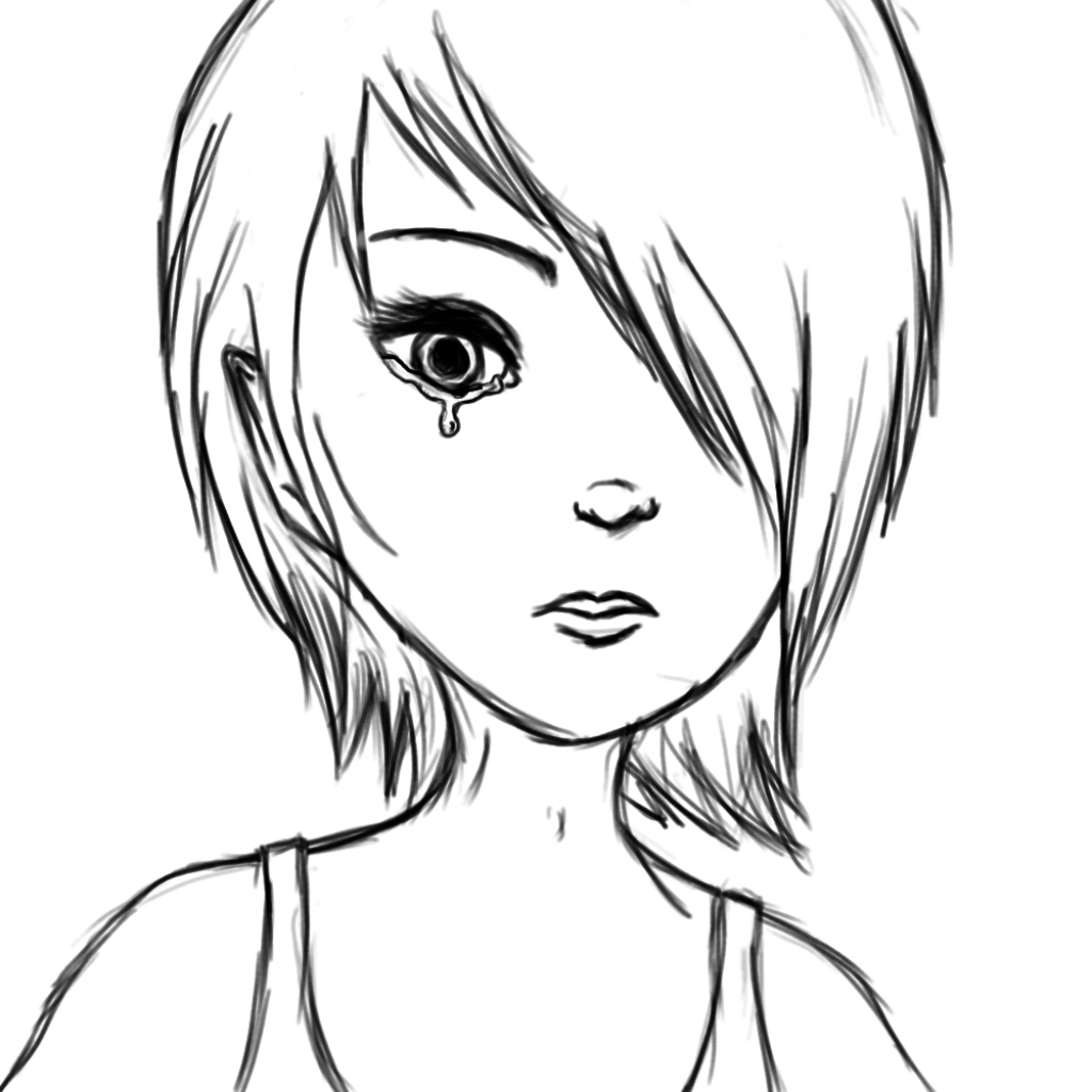 simple person sketch