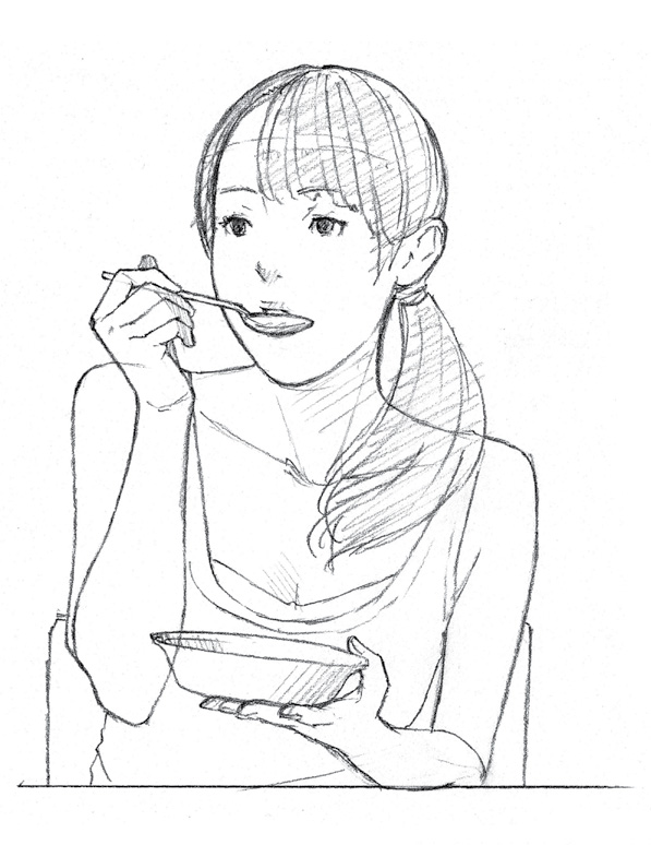 Person Eating Drawing at GetDrawings Free download