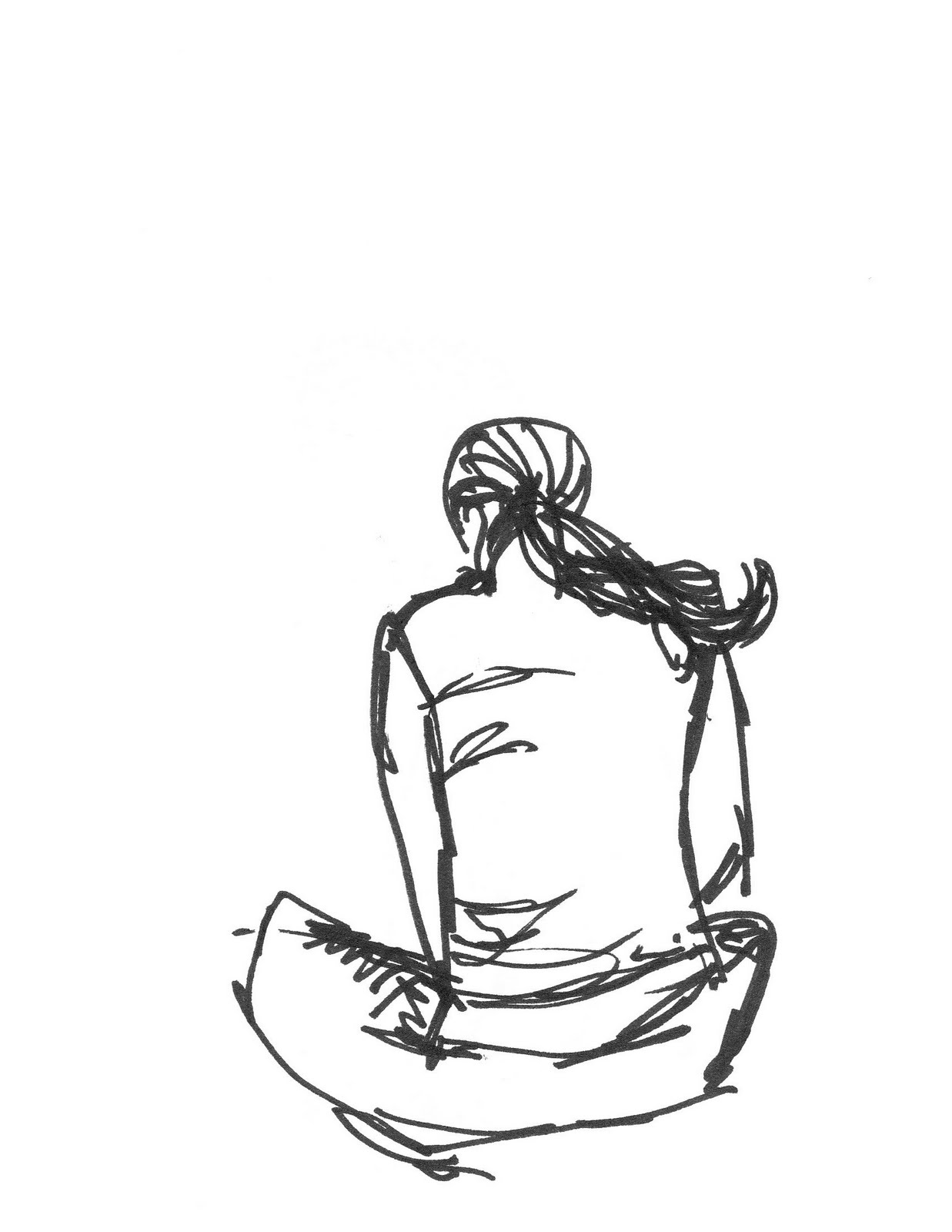 Sitting Criss Cross Drawing Reference : How To Draw A Person Sitting