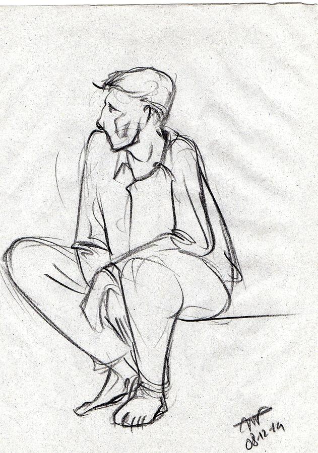 Person Sitting Drawing at GetDrawings Free download