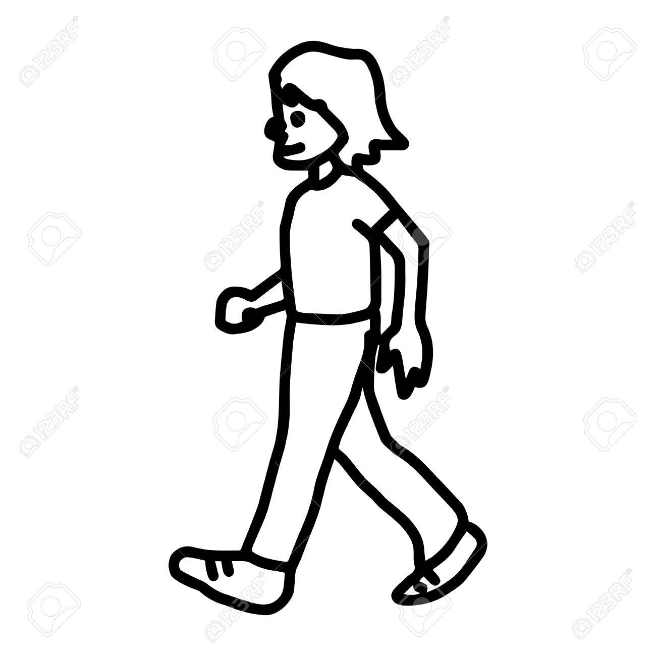 Person Walking Drawing at GetDrawings | Free download