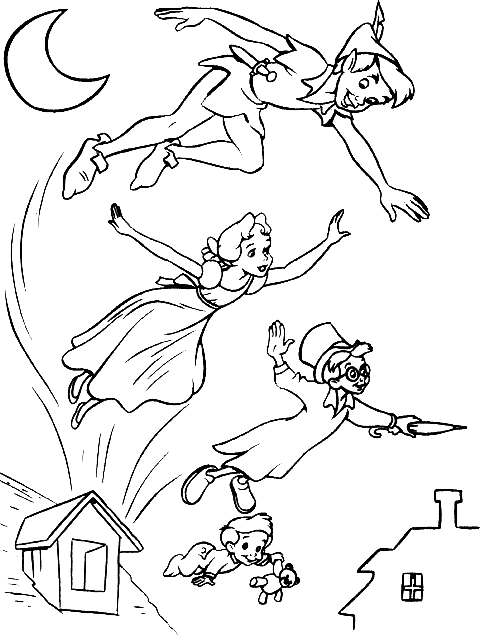 Peter Pan And Wendy Drawing At Getdrawings | Free Download