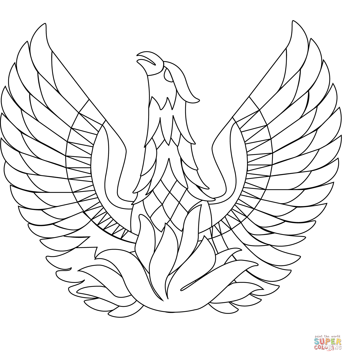 Phoenix Bird Drawing at GetDrawings | Free download