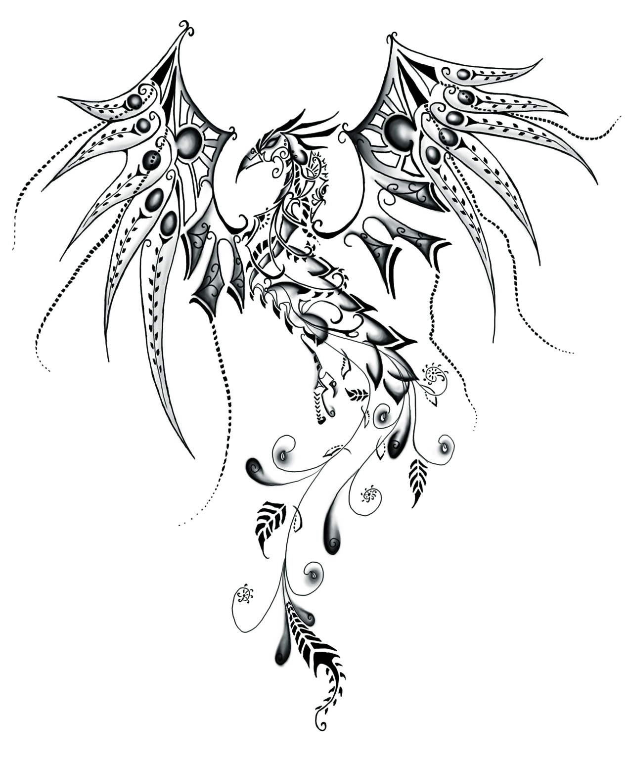 Phoenix Line Drawing at GetDrawings Free download