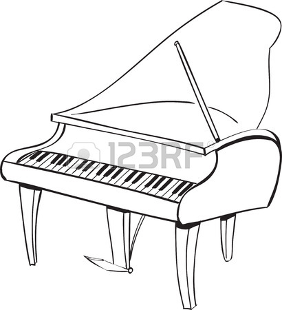 Piano Pencil Drawing at GetDrawings | Free download