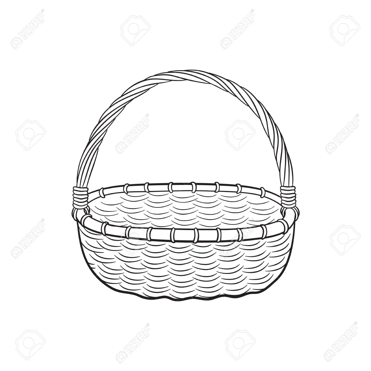 Picnic Basket Drawing at GetDrawings Free download