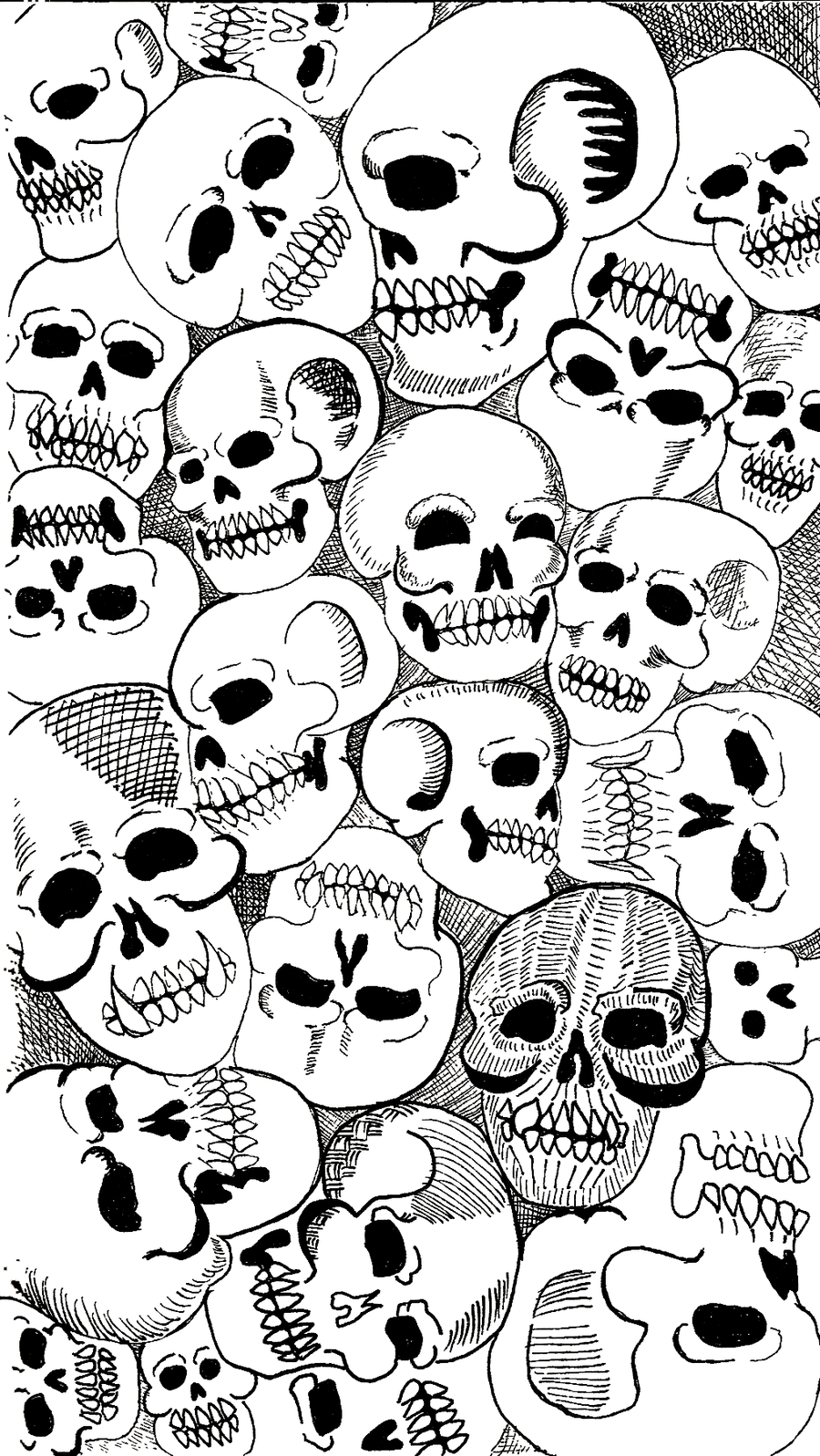 Pile Of Skulls Drawing at GetDrawings Free download