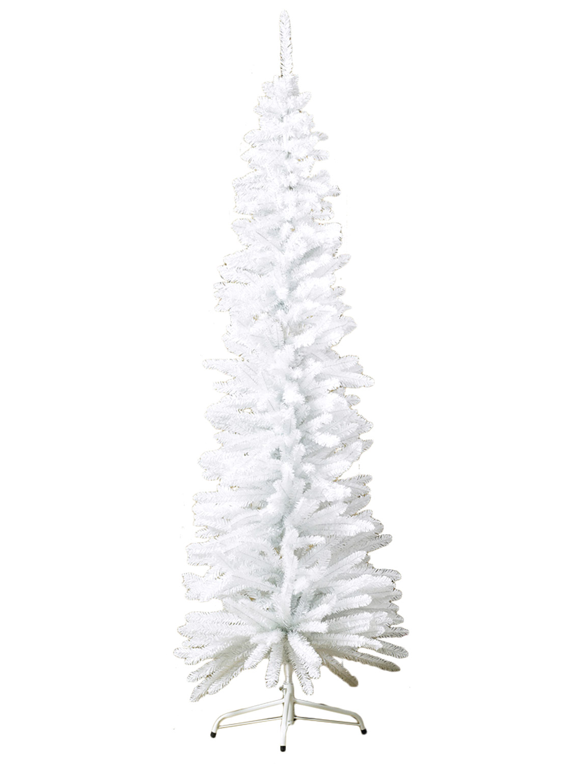 1125x1500 SlimLine Pencil Artificial Christmas Tree Xmas White Gold Silver