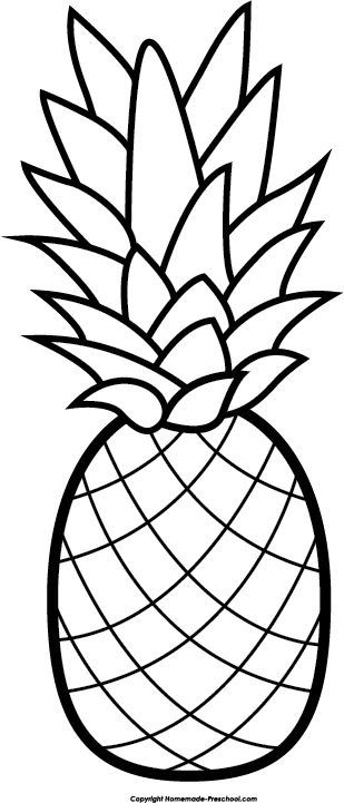 Pineapple Drawing Clip Art At GetDrawings | Free Download