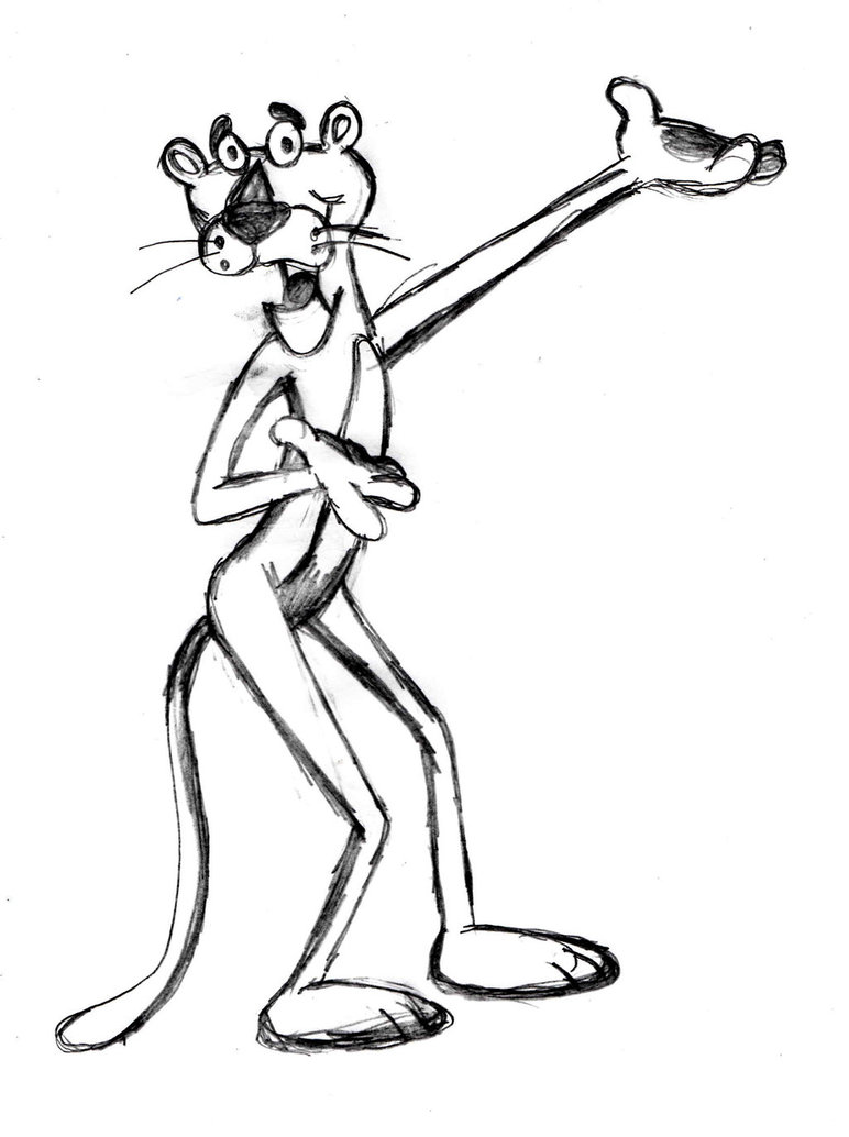 Pink Panther Drawing at GetDrawings | Free download