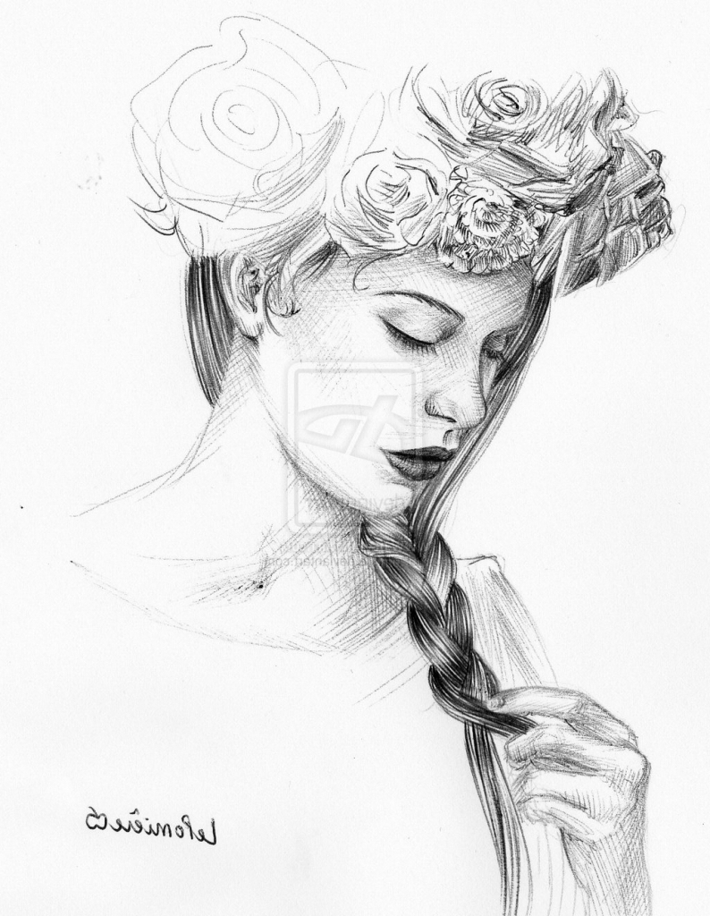 Pinterest Girl Drawing at GetDrawings | Free download