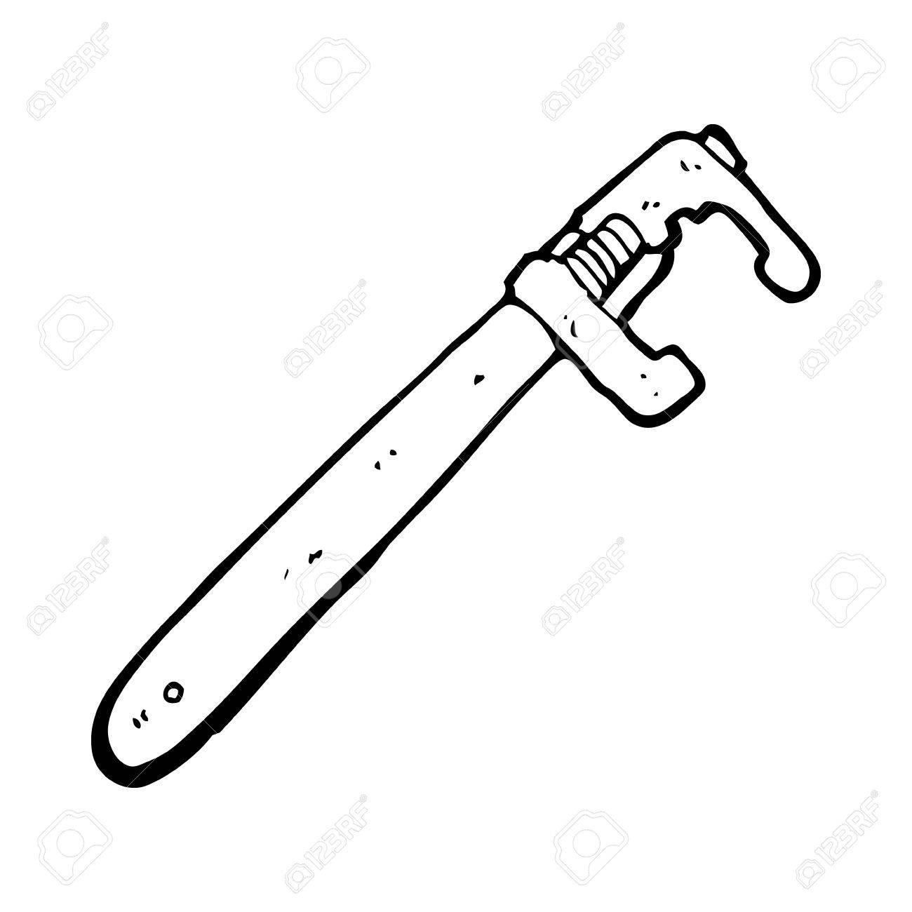 Pipe Wrench Drawing at GetDrawings | Free download