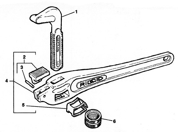 Pipe Wrench Drawing at GetDrawings | Free download