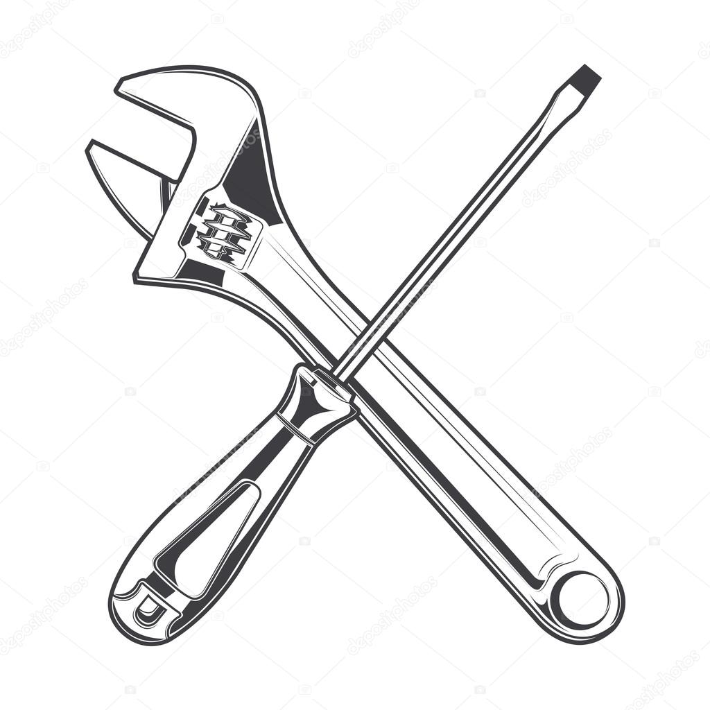 Pipe Wrench Drawing at GetDrawings | Free download