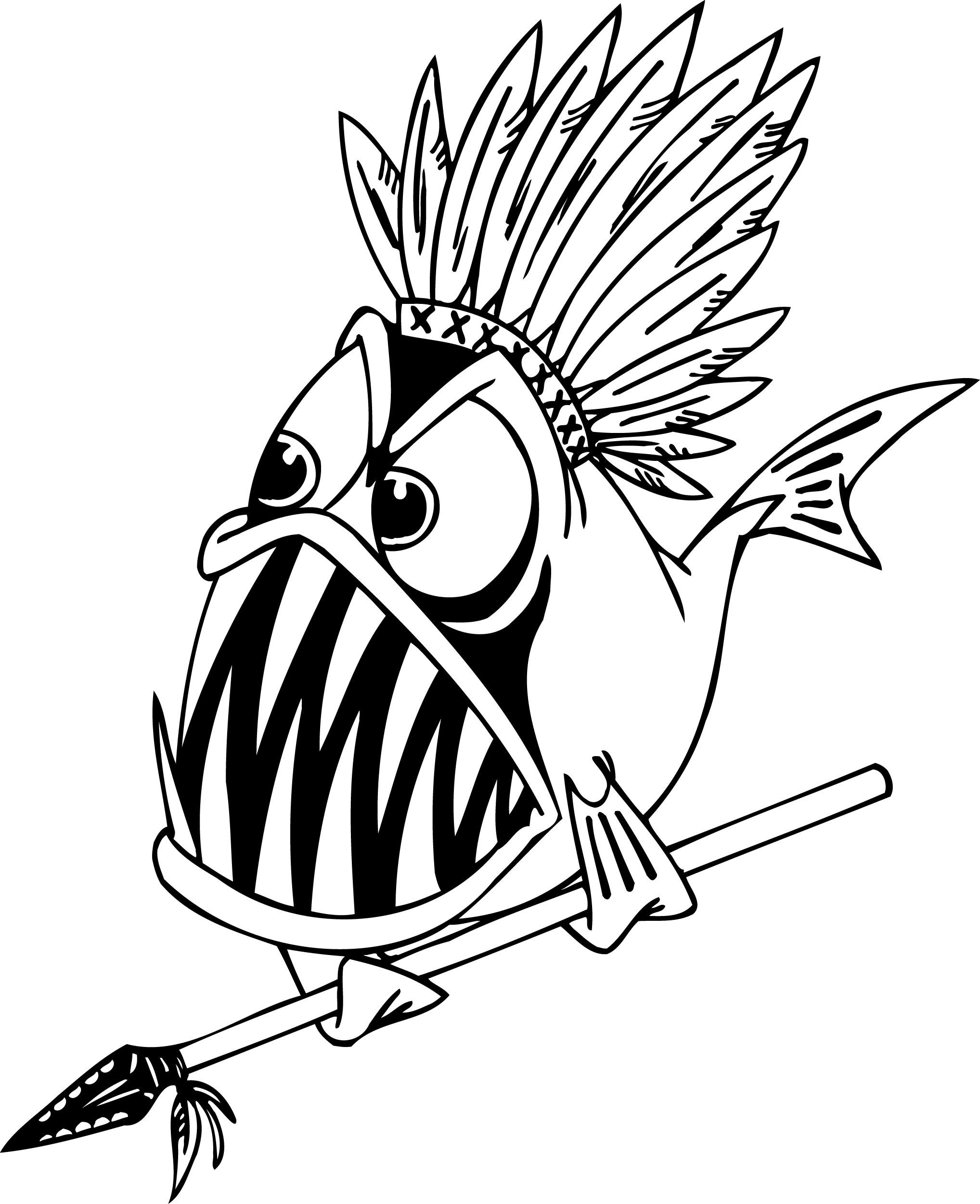 Piranha Drawing at GetDrawings | Free download