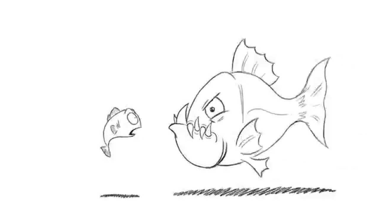 Piranha Drawing at GetDrawings | Free download