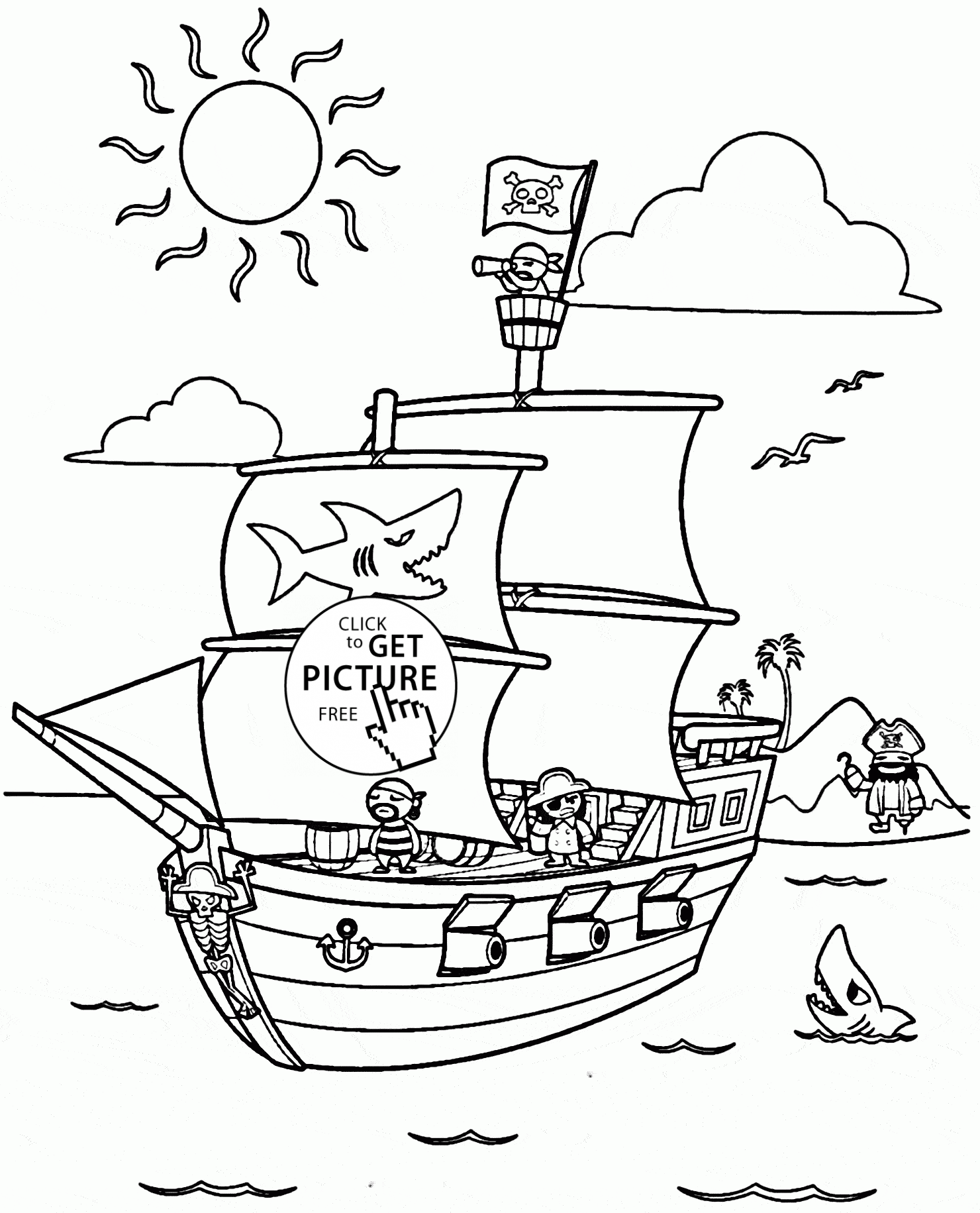 Pirate Ship Drawing at GetDrawings Free download