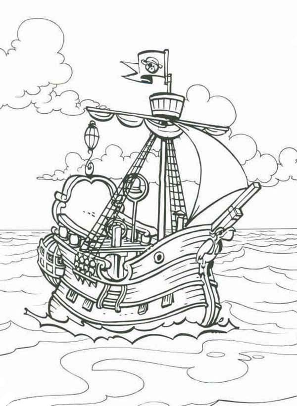 Pirate Ship Drawing at GetDrawings | Free download