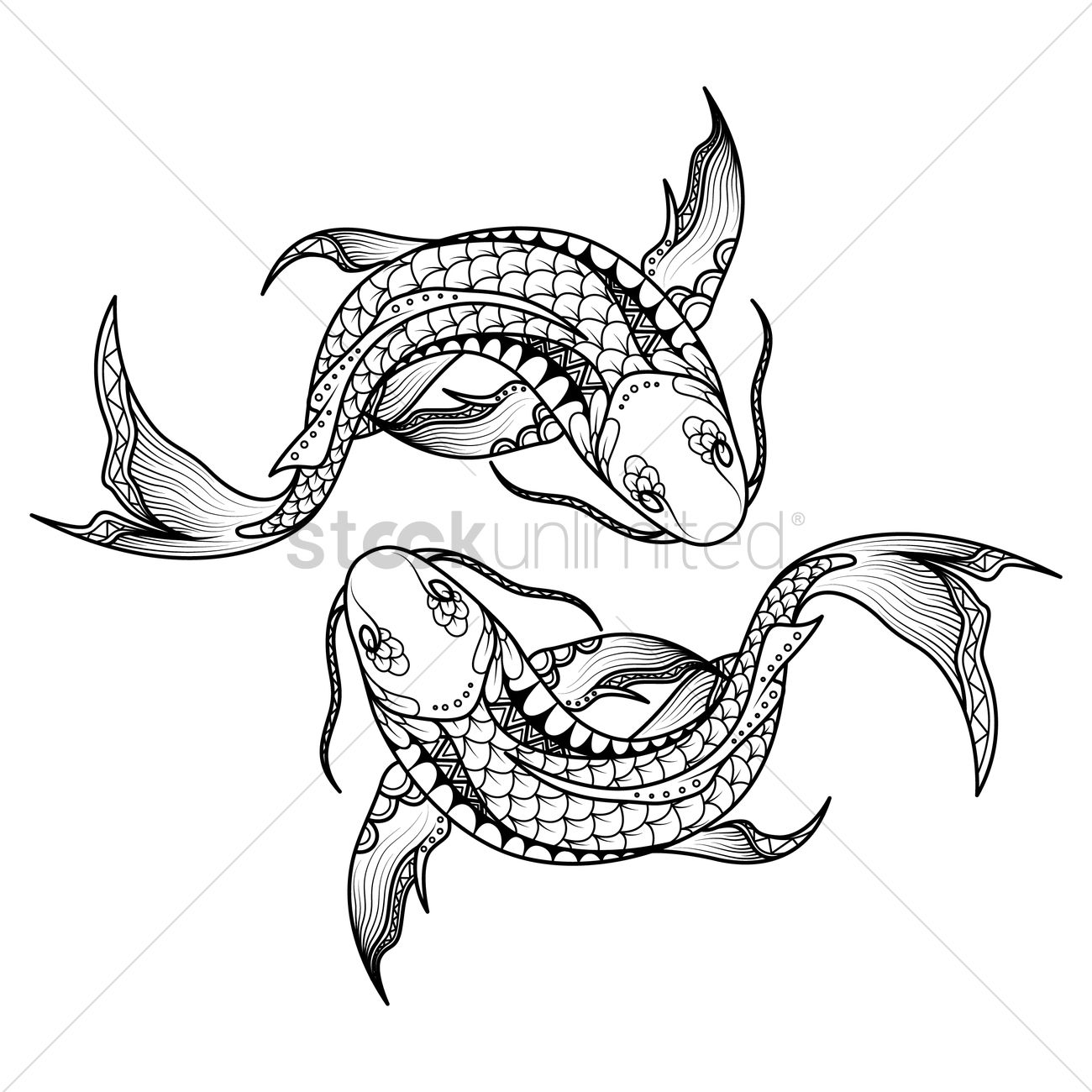 Pisces Drawing at GetDrawings | Free download