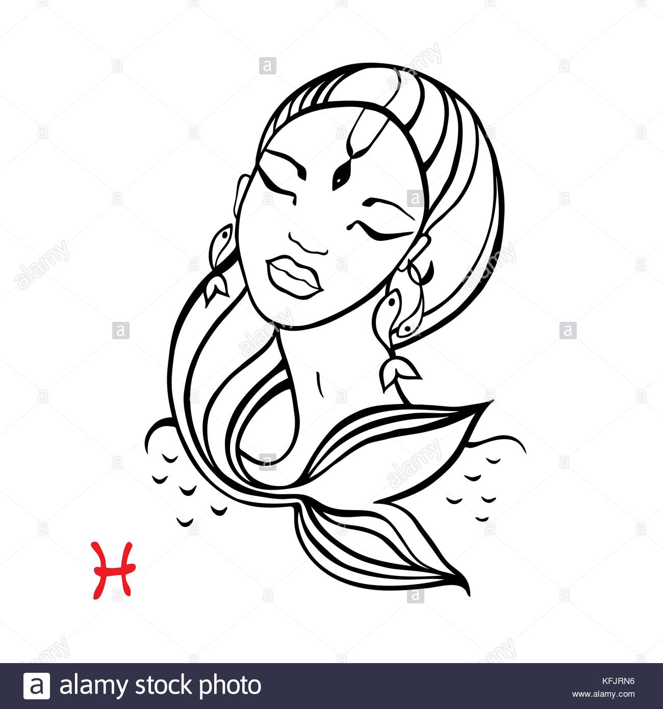 Pisces Drawing at GetDrawings | Free download