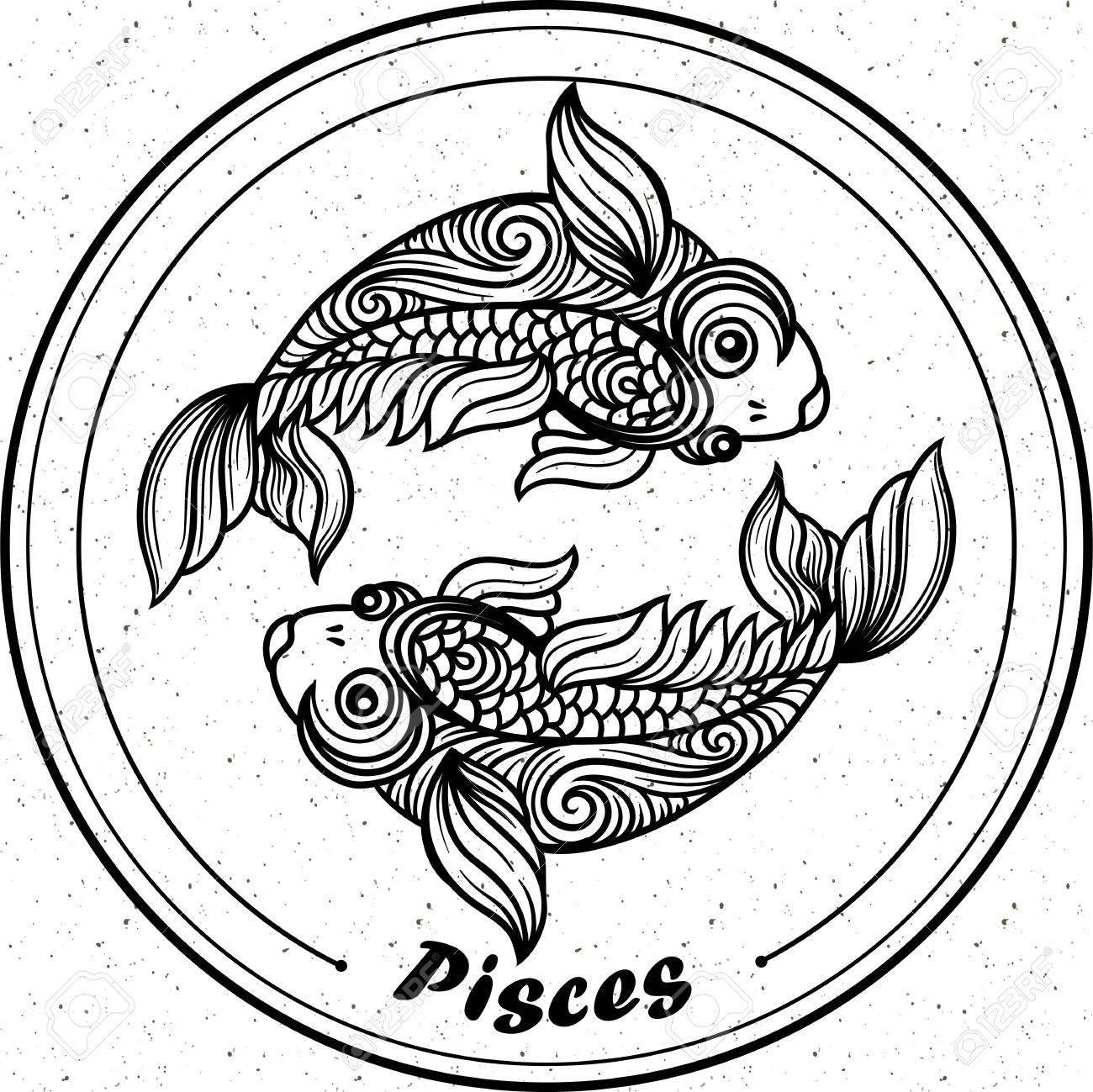 Pisces Fish Drawing at GetDrawings Free download