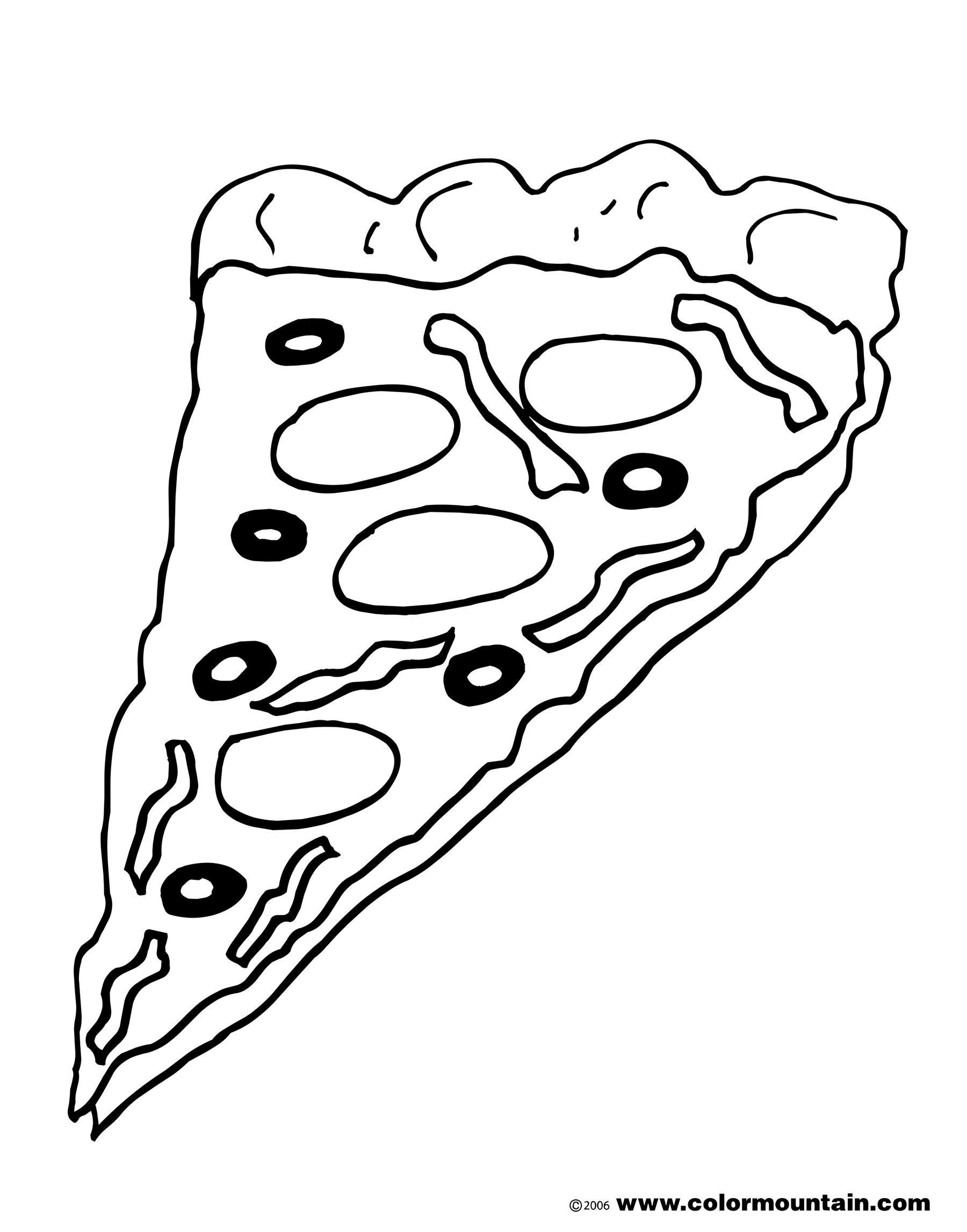 Pizza Line Drawing at GetDrawings Free download
