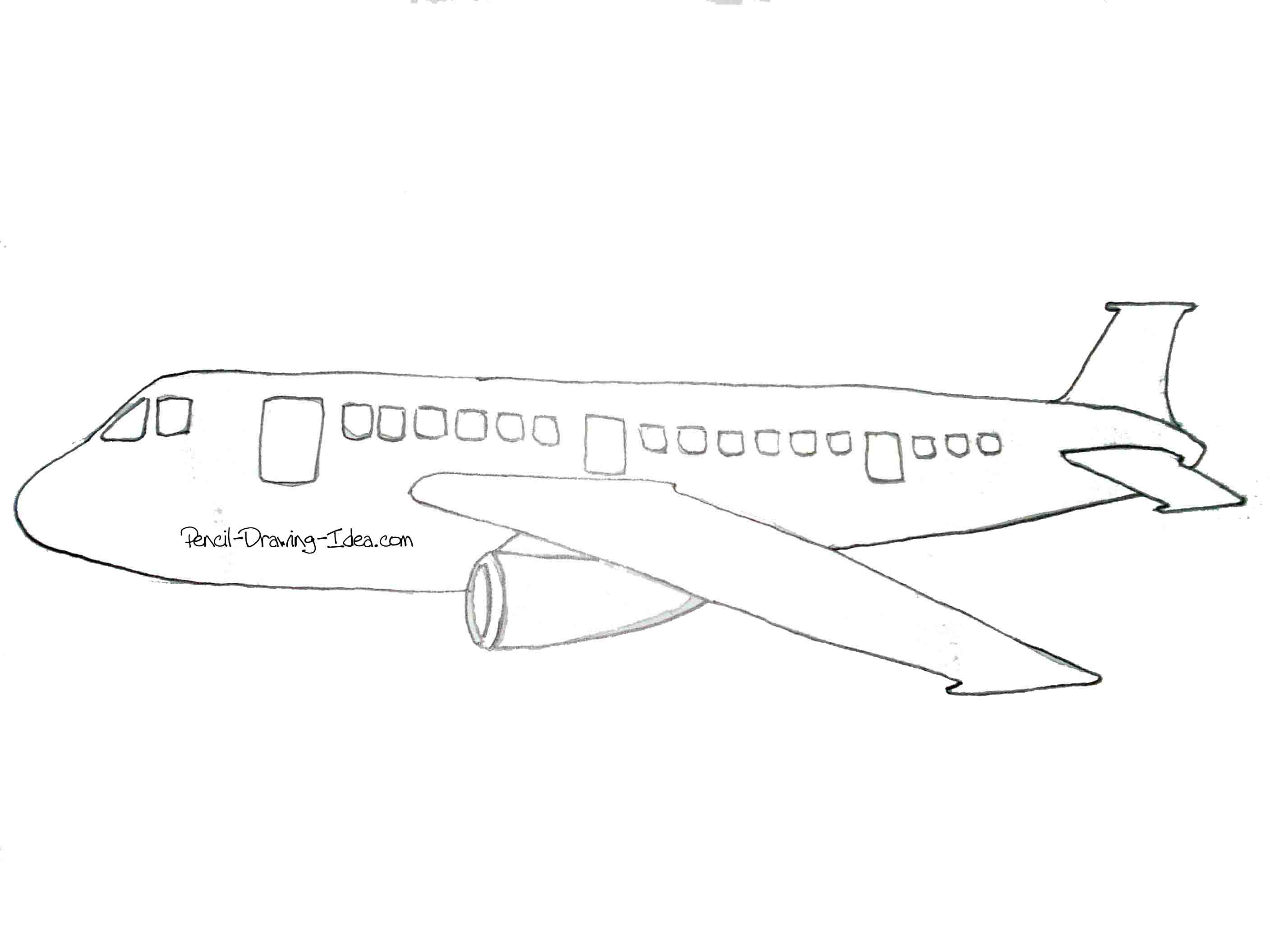 drawing simple airplane