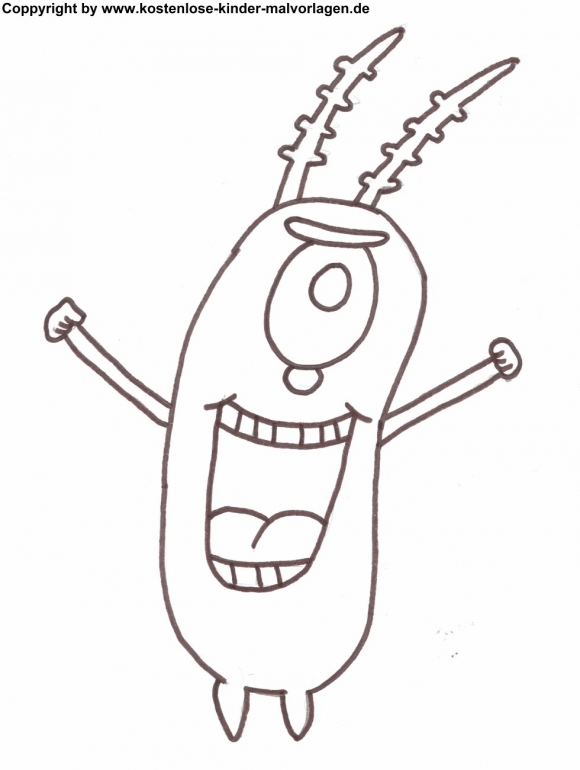 135 Cartoon Plankton Spongebob Coloring Pages for Adult