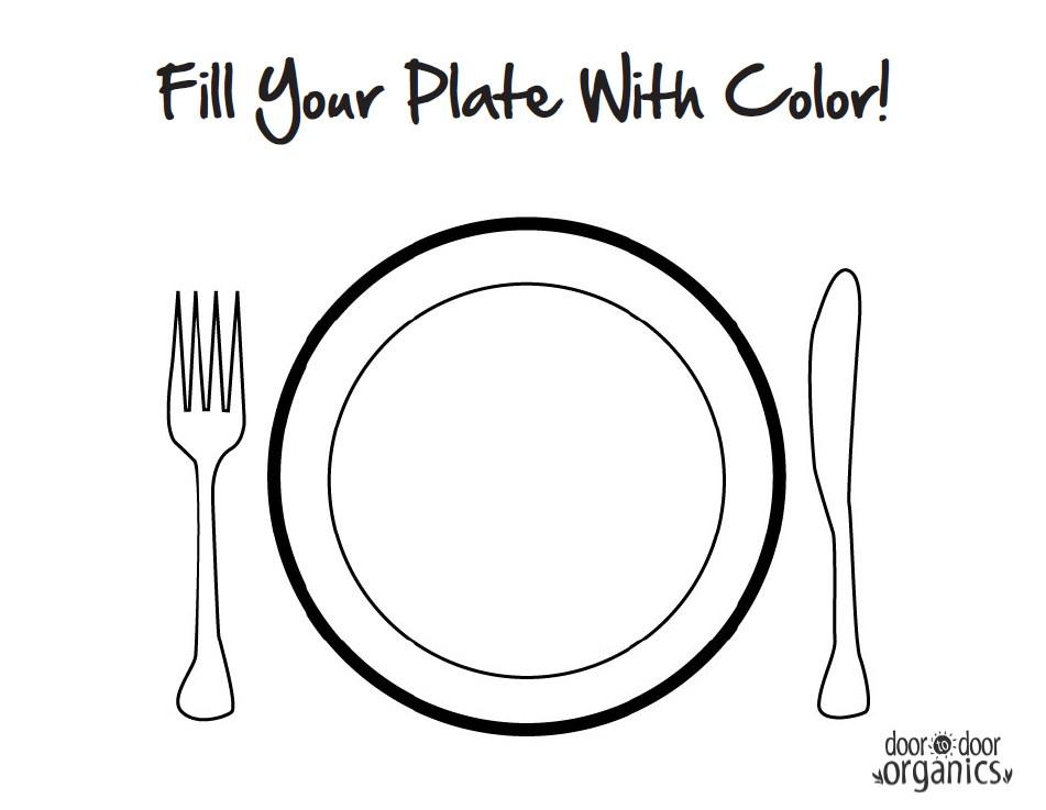 Plate Of Food Drawing At GetDrawings Free Download