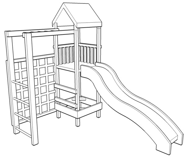 Sketch Jungle Gym Coloring Pages