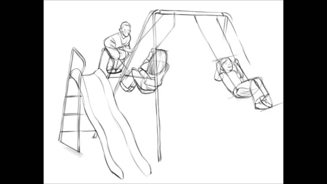 Playground Slide Drawing At GetDrawings | Free Download