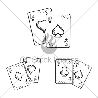 Playing Cards Drawing at GetDrawings | Free download