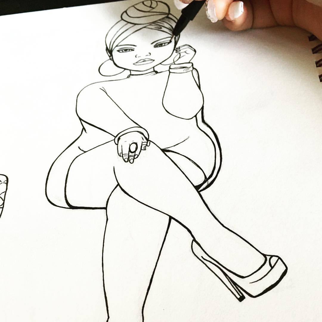 image of plus-size drawing