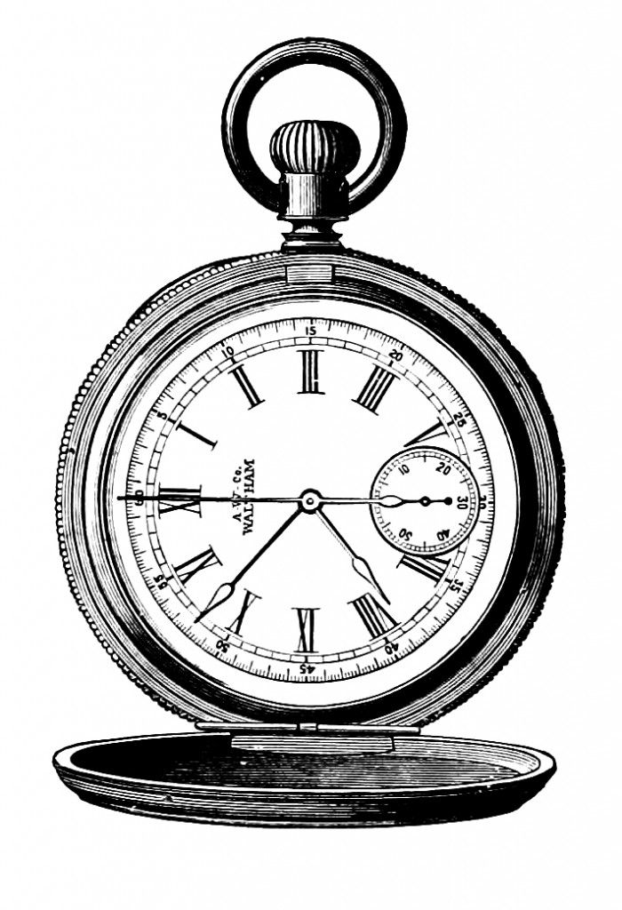 Pocket Watch Line Drawing at GetDrawings | Free download