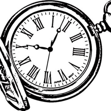 Pocket Watch Line Drawing at GetDrawings | Free download