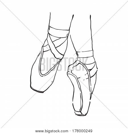Pointe Shoe Drawing at GetDrawings | Free download