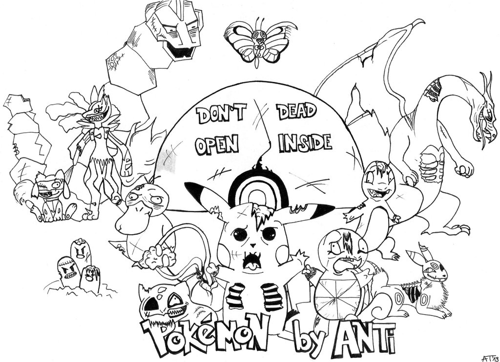 10 Zombie Pokémon Coloring Pages That Will Haunt Your Dreams