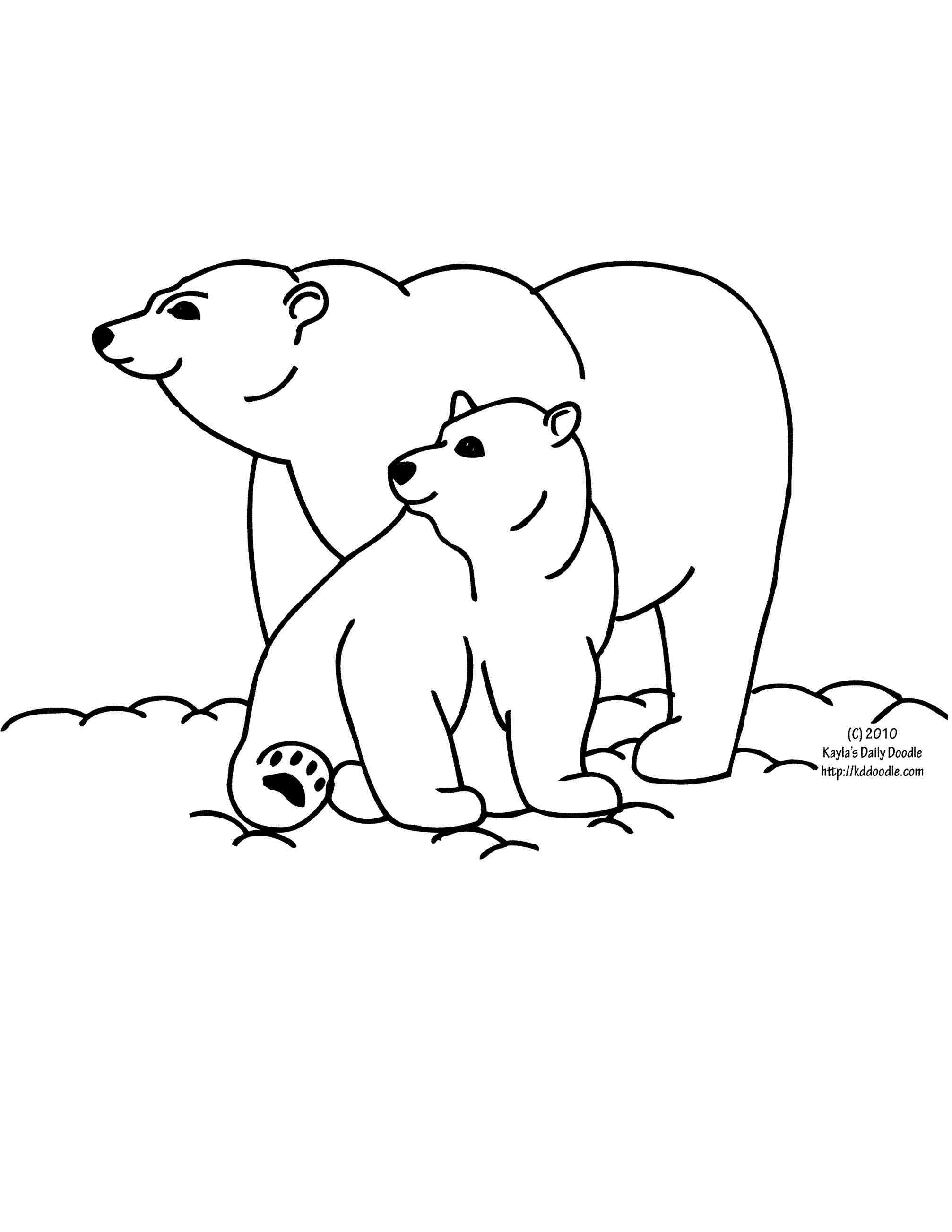 Polar Bear Cub Drawing at GetDrawings Free download