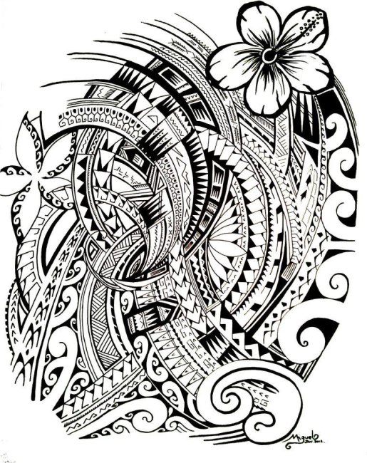 Polynesian Tribal Drawing at GetDrawings Free download