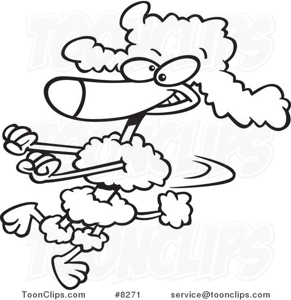 Poodle Cartoon Drawing at GetDrawings | Free download